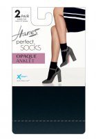 Perfect Socks Opaque Anklet P2 ST - Hanes