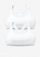 Low-Impact Cotton Sports Bra 2-Pack - Comfort Choice