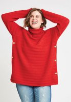 Side Button Turtleneck Sweater - ellos