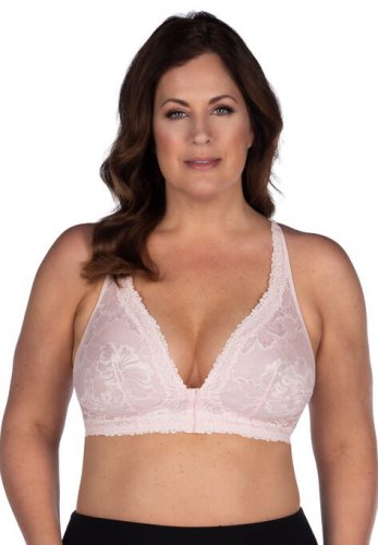 The Nola Lace Wirefree Front Closure Bralette - Leading Lady