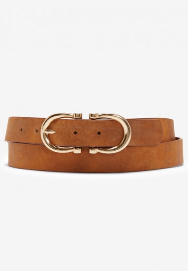 Faux Suede Belt - Roaman's - Click Image to Close