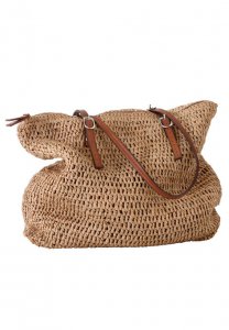 Zip Top Straw Bag - ellos