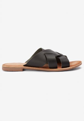 Multi-Strap Leather Sandal - ellos