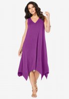 Sleeveless Swing Dress - Roaman's