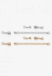 Silver Tone and Gold Tone Chain Extender Set - PalmBeach Jewelry