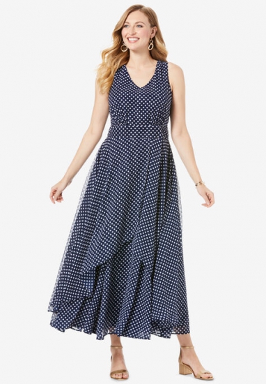 Flyaway Maxi Dress - Jessica London - Click Image to Close