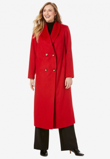 Long Shawl Collar Coat - Jessica London - Click Image to Close