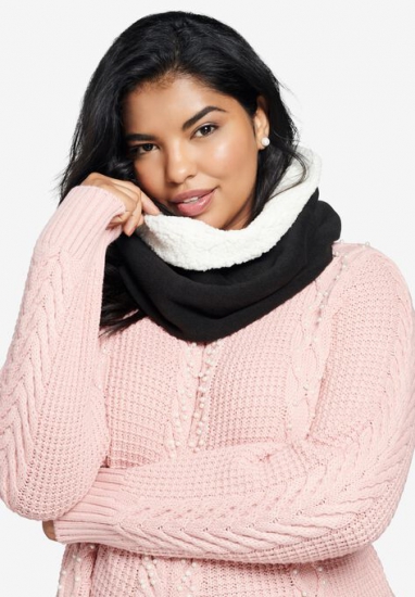Sherpa Pullover Scarf - Roaman's - Click Image to Close