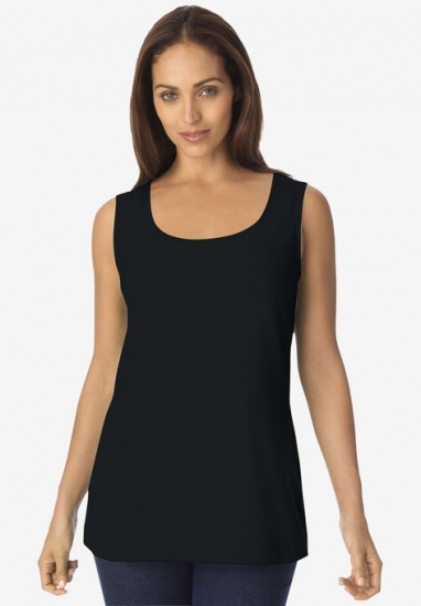 Horseshoe Neck Tank - Jessica London - Click Image to Close