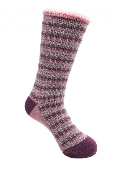 Allover Fairisle Thermal Sock Socks - GaaHuu - Click Image to Close