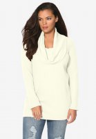 Cowl-Neck Thermal Tunic - Roaman's