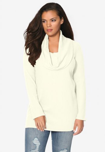 Cowl-Neck Thermal Tunic - Roaman's