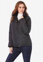 Short Puffer Jacket - Roaman's