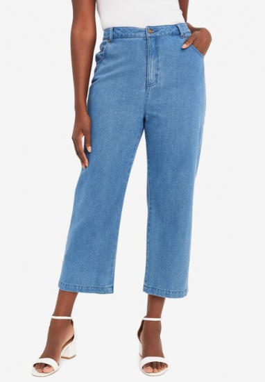 Classic Denim Capri - Jessica London - Click Image to Close