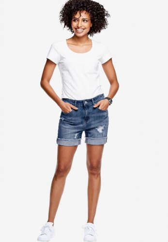 Frayed Hem Shorts - ellos