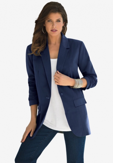 Boyfriend Blazer - Roaman's - Click Image to Close