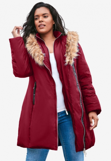 Double-Layer Puffer Coat - Roaman's - Click Image to Close