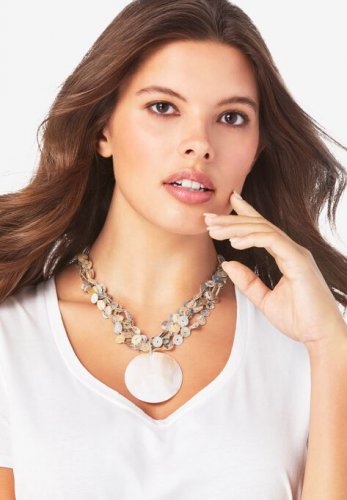 Shell Medallion Necklace - Roaman's