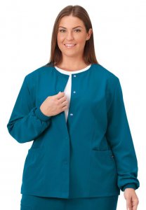 Jockey Scrubs Women's Snap to it Warm-Up Jacket - Jockey Encompass Scrubs