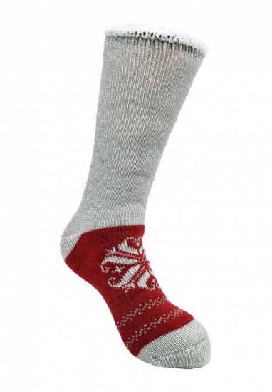 Heart Snowflake Thermal Sock Socks - GaaHuu - Click Image to Close