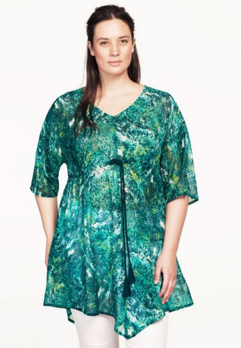 Sheer print tunic - ellos