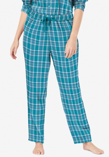 Cotton Flannel Pants - Dreams & Co. - Click Image to Close