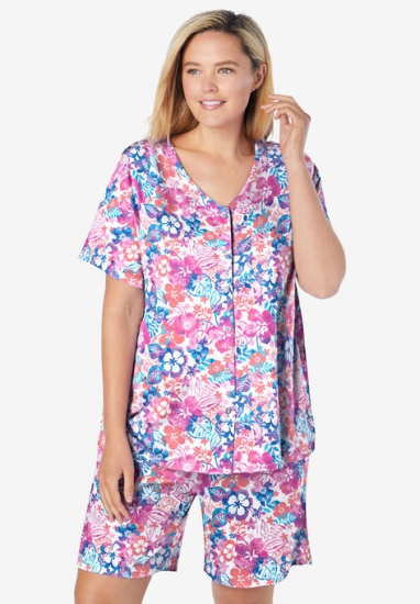 Cotton Sleepshirt - Dreams & Co. - Click Image to Close