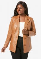 Leather Blazer - Jessica London