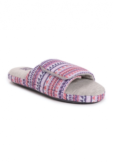 Ansley Jersey Slide Slippers - MUK LUKS - Click Image to Close