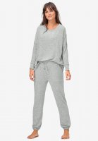 Marled Knit Jogger Pants - ellos