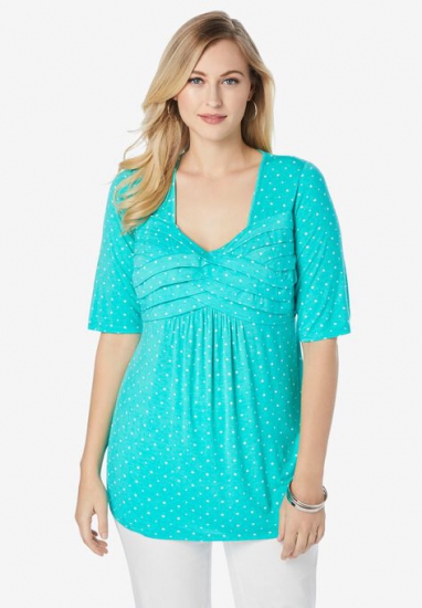 Pleated Tunic - Jessica London - Click Image to Close