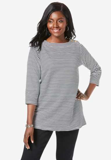 Boatneck Tunic - Jessica London - Click Image to Close