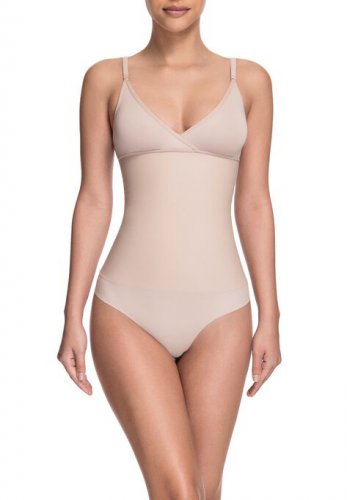 Celebrity Style Soft Cup Bodysuit - Squeem