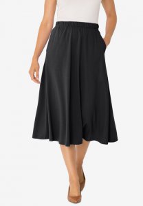 Soft Knit Midi Skirt - Roaman's