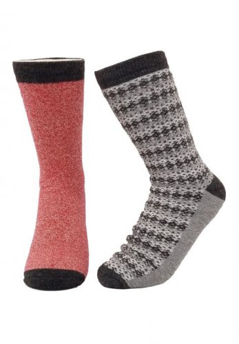 2 Pr Super Soft Polyester Thermal Insulated Thin Socks Socks - GaaHuu