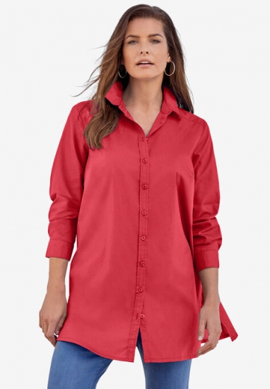 Kate Tunic Big Shirt - Roaman's - Click Image to Close