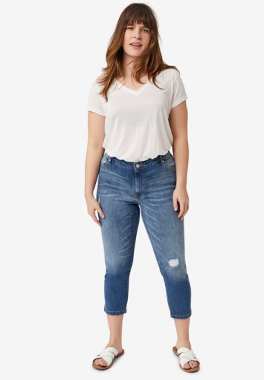Cropped Slim Jeans - ellos - Click Image to Close