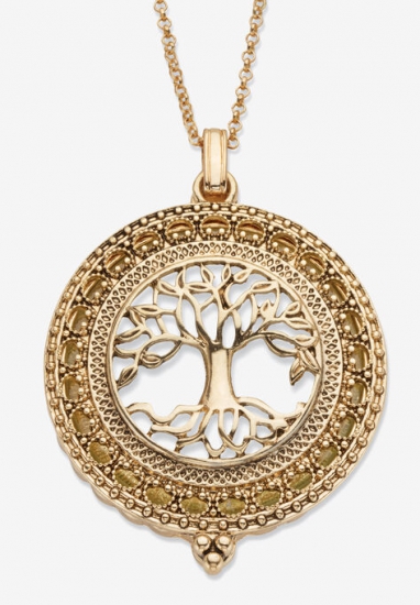 Tree of Life Pendant Necklace - PalmBeach Jewelry - Click Image to Close