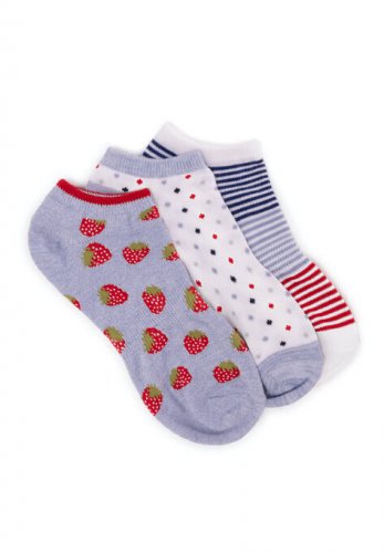 3 Pair Pack Ankle Socks - MUK LUKS