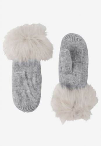 Rib Knit Mittens - ellos