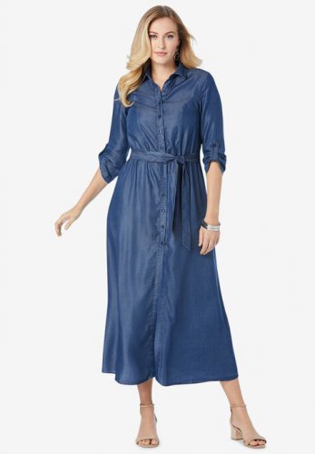 Denim Maxi Dress - Jessica London