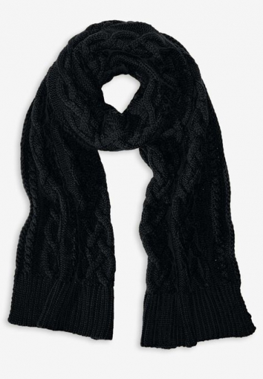 Cable Knit Scarf - ellos - Click Image to Close