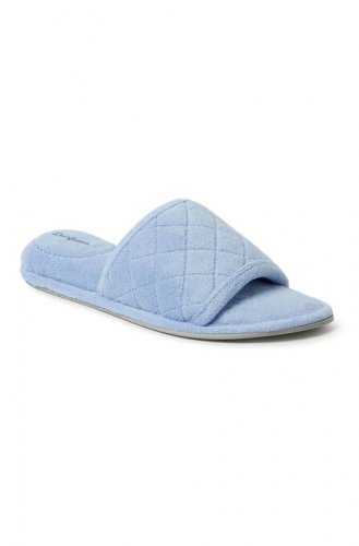 Beatrice Microfiber Terry Slide with Quilted Vamp - Dearfoams