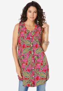 Sleeveless Angelina Tunic - Roaman's