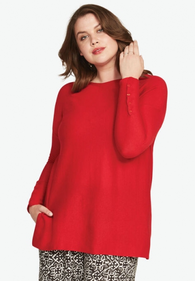 Boatneck Sweater Tunic - ellos - Click Image to Close
