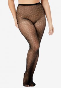 Embroidered Tights by Comfort Choice - Comfort Choice