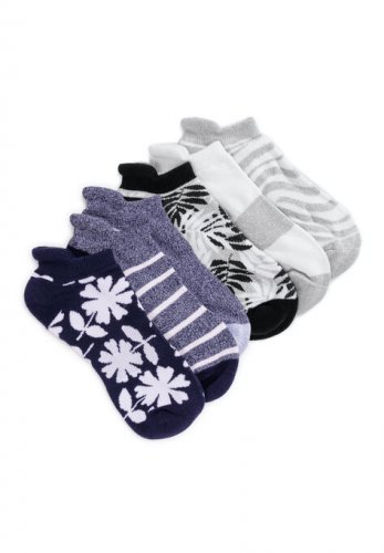 6 Pair Pack Ankle Sport Socks - MUK LUKS