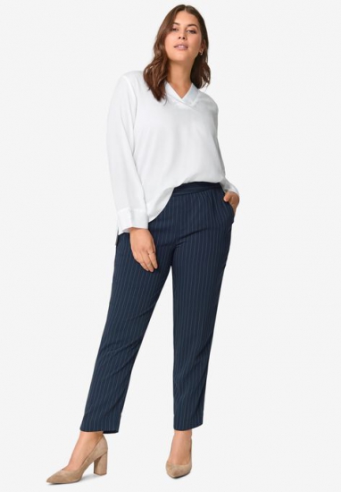 Soft Back-Elastic Trousers - ellos - Click Image to Close