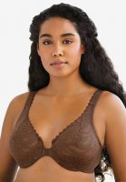 Wonderwire Stretch Lace Front-Close Underwire Bra - Glamorise