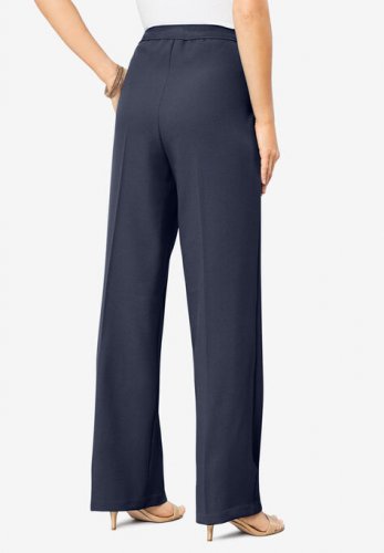 Wide-Leg Bend Over Pant - Roaman's